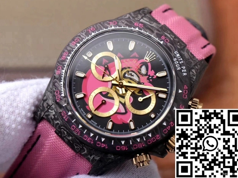 Cosmos Dial Carbon Fiber Edition Pink Rolex Chronograph Dragon Exploded Daytona 1115